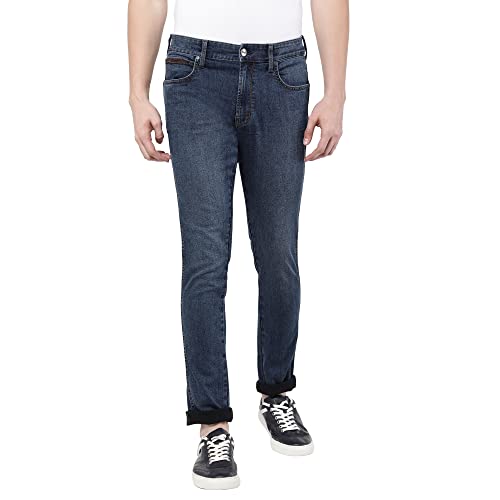 Image of Wrangler Mens Bostin Indigo Jeans (Slim)