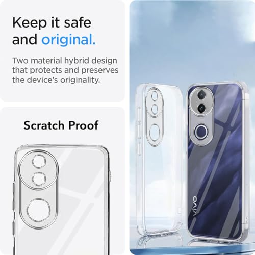 Image of Jkobi Back Cover for Vivo T4R (Silicone Clear Shockproof Case with Camera Protection | Soft and Flexible | Transparent)