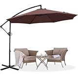 ABCCANOPY 9FT Cantilever Patio Umbrella with base included, 360° Rotation...