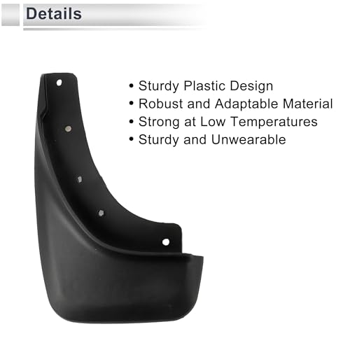 Image of X AUTOHAUX 1set Front and Rear Mud Flaps Splash Guards Mud Guards for Volvo S40 Sport 2008-2012 W /Mount Accessories