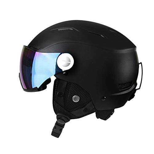 Produktfoto von JFF Skihelm Männer Frauen Schneesporthelm Snowboardhelm Mit Abnehmbarer Schneemaske Anti-Fog Integrierte Brille&hellip;