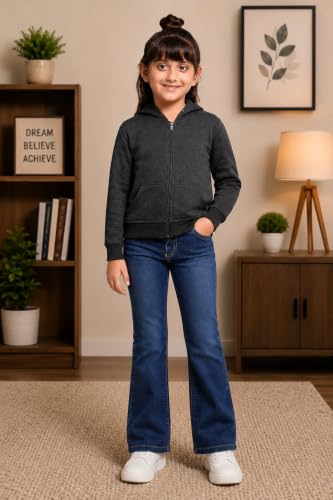 Image of ADBUCKS Girl's Cotton Hooded Sweatshirt