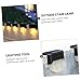 SAFIGLE 4Pcs Solar LED Stair Lights Outdoor Pathway Lighting Tool for Garden Deck Fence with Weatherproof Design