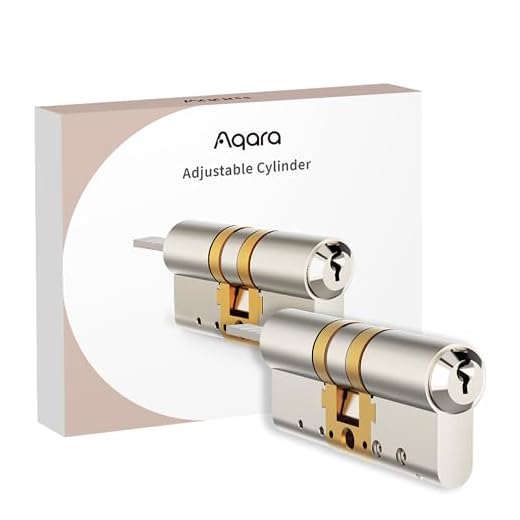 Aqara Verstellbarer Zylinder, für Aqara Smartes Schloss U200, Universell Passend für alle Türen in der EU, Einfache Installation, Notfunktion, mit 4 Schlüsseln