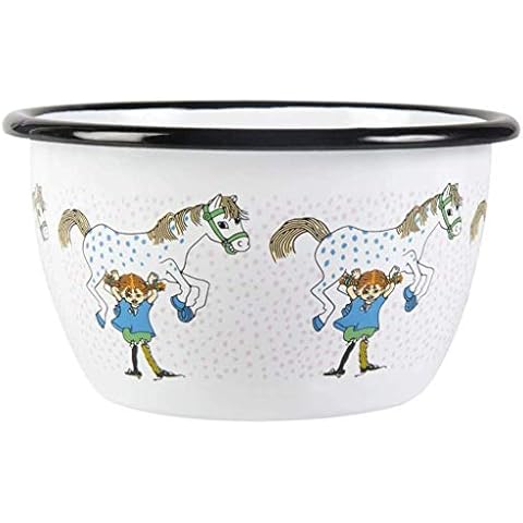 Pippi Langstrumpf Schale, 600ml, Emaille schüssel Cover