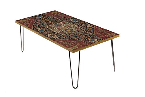 Leopards in Madder 24 Inches Coffee Table Leopards in Madder 24 Inches Coffee Table