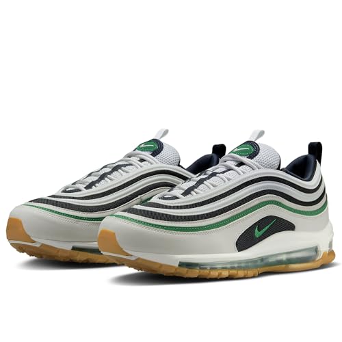 Nike Air Max 97 Men's Shoes (921826-021, Photon DUST/Dark Obsidian/White/Malachite) Size 8.52