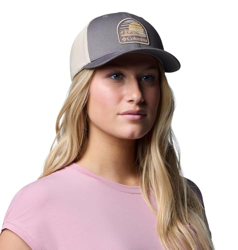 Image of Columbia Unisex Mesh Ball Cap, City Grey /Dark Stone, XX-Large