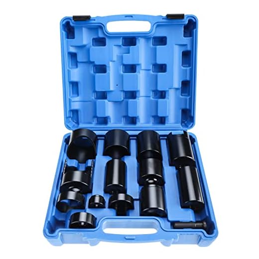 8MILELAKE 14 Piece Master Ball Joint Service Adapter Set Compatible for Ball Joint Replacement and Repair - 2WD and 4WD Cars, Trucks and SUVs