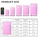 100 Pack Resealable Mylar Bag, Smell Proof Bags Resealable Packaging Supplies for Food Storage Small Business (Pink, 2.7