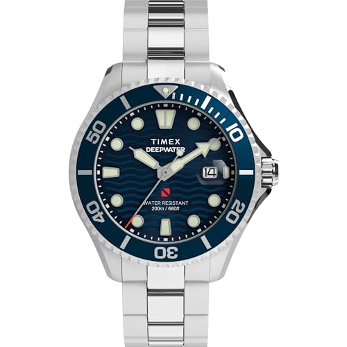 Image of TIMEX Deep Water Meridian Blue Round Dial Analog Men's Watch - TW2W81900UJ