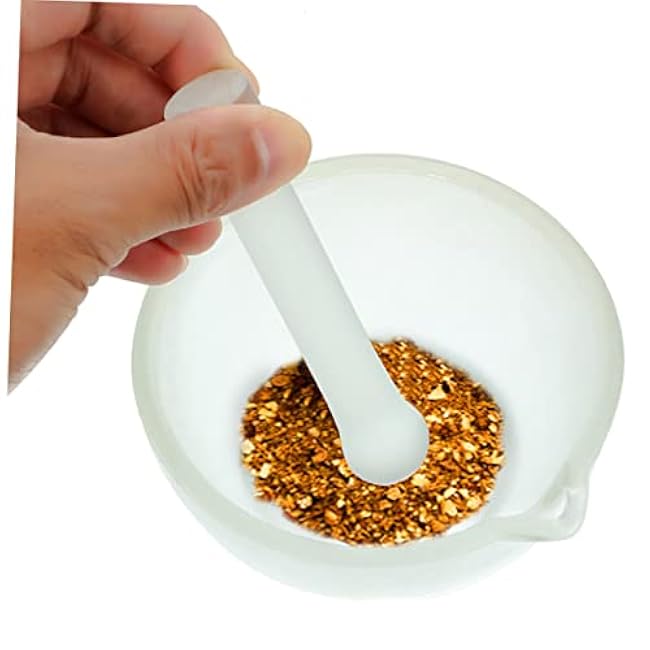 1 Set Garlic Pestle and Grinding Bowl Ergonomic Crush Pot for Seasoning and Spice Preparation Kitchen Versatile Household Tool for Garlic Chili and Medicine Grinding