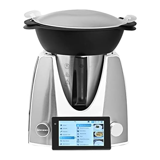NewKern KE-7001 Robot de Cocina Multifunción, 12 Programas, 1800W, Capacidad 4l, Incluye Vaporera y Recetas Guiadas