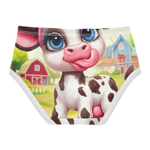 Cute Cartoon Highland Cow Farm Toddler Underwear Custom 2t Cotton Cute Panties Girl Cartoon Kids Undies Briefs2
