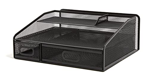 TRU RED TR57539-CC 6-Compartment Wire Mesh Accessory Holder