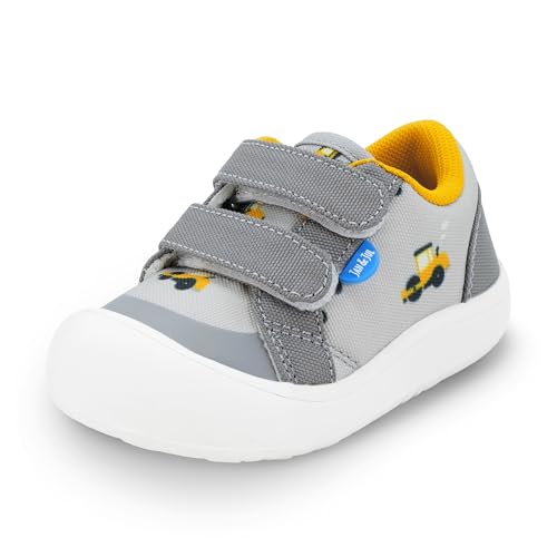 JAN & JUL Hook and Loop Canvas Shoes, Lightweight Easy On Sneakers with Flexible Sole Extra Wide