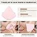 8 Pcs Cotton Powder Puff Face,JASSINS Triangle super soft for Both dry and wet Makeup Setting/Concealer/Loose and Body Powder/Foundation/Blush Makeup Sponge Set (Pink)