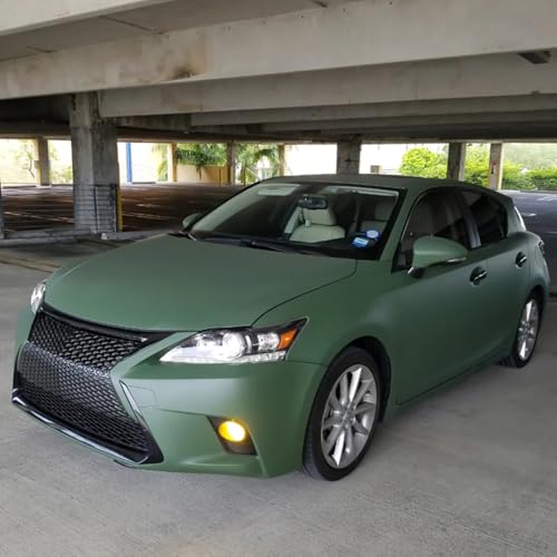 Vinilo Coche Verde Militar para Ocultar Desgaste en Salpicadero 7