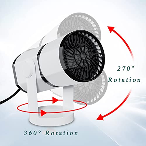 Car Heater, 12V 150W Portable Car Heater De-Icer, 360° Rotatable Car Fans With Heating & Cooling Function, Fast Heating Insertable Cigarette Lighter Rotary Defroster Defogger #TOP2