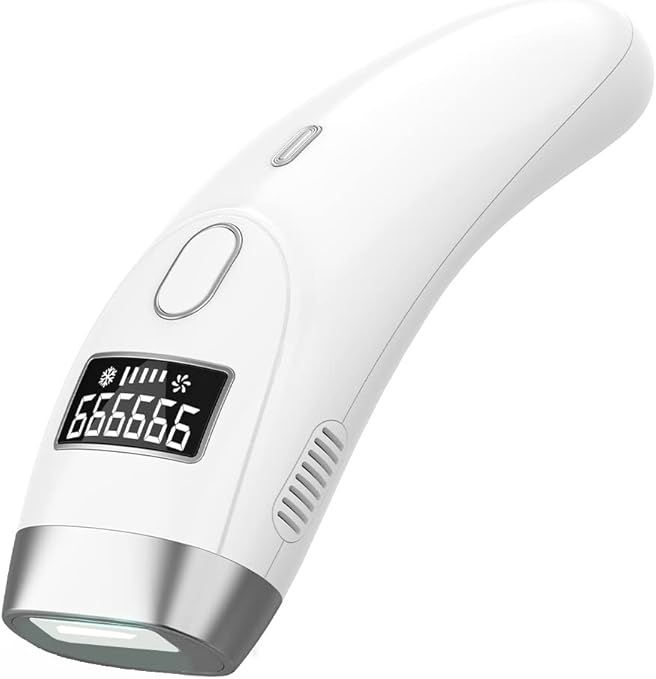 Amazon 最新冷感超 小型 冷感脱毛器 5段階調節 99万発 メンズ レディース 家庭用 男女兼用 日本語説明書付き 白 Redfire 脱毛器 通販