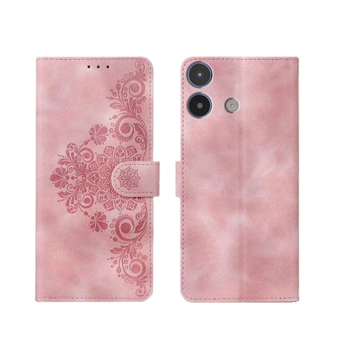 Image of amazon basics Lava Storm Play 5G Flip Cover | Card Pockets Wallet & Stand | Flip Cover for Lava Storm Play 5G (Executive Pink)