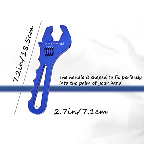 Acmango An3-16 Adjustable Wrench Lightweight Aluminum Wrench Fitting Tools Lightweight Adjustable Spanner-Blue #TOP3
