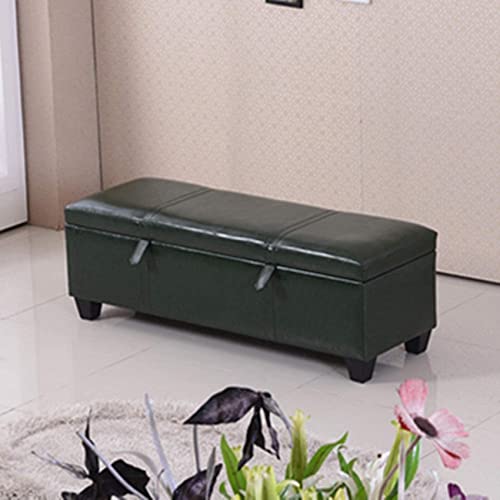 Tabouret de rangement avec finitions dorées premium pour lit