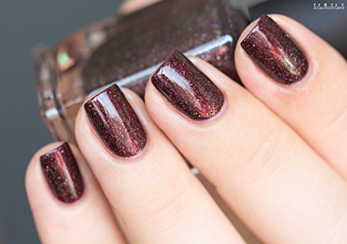 Image of ILNP Overnight Bag - Espresso Brown Holographic Nail Polish