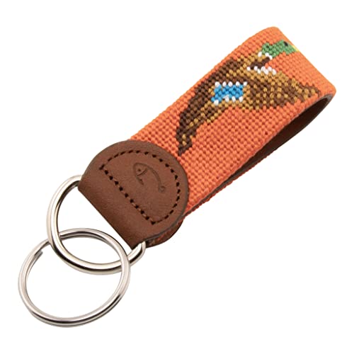 Huck Venture Duck Needlepoint Key Fob & Keychain (Duck)