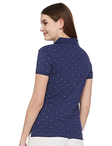 Image of U.S. Polo ASSN. Women's Cotton Classic Fit Polka Dots Polo Shirt