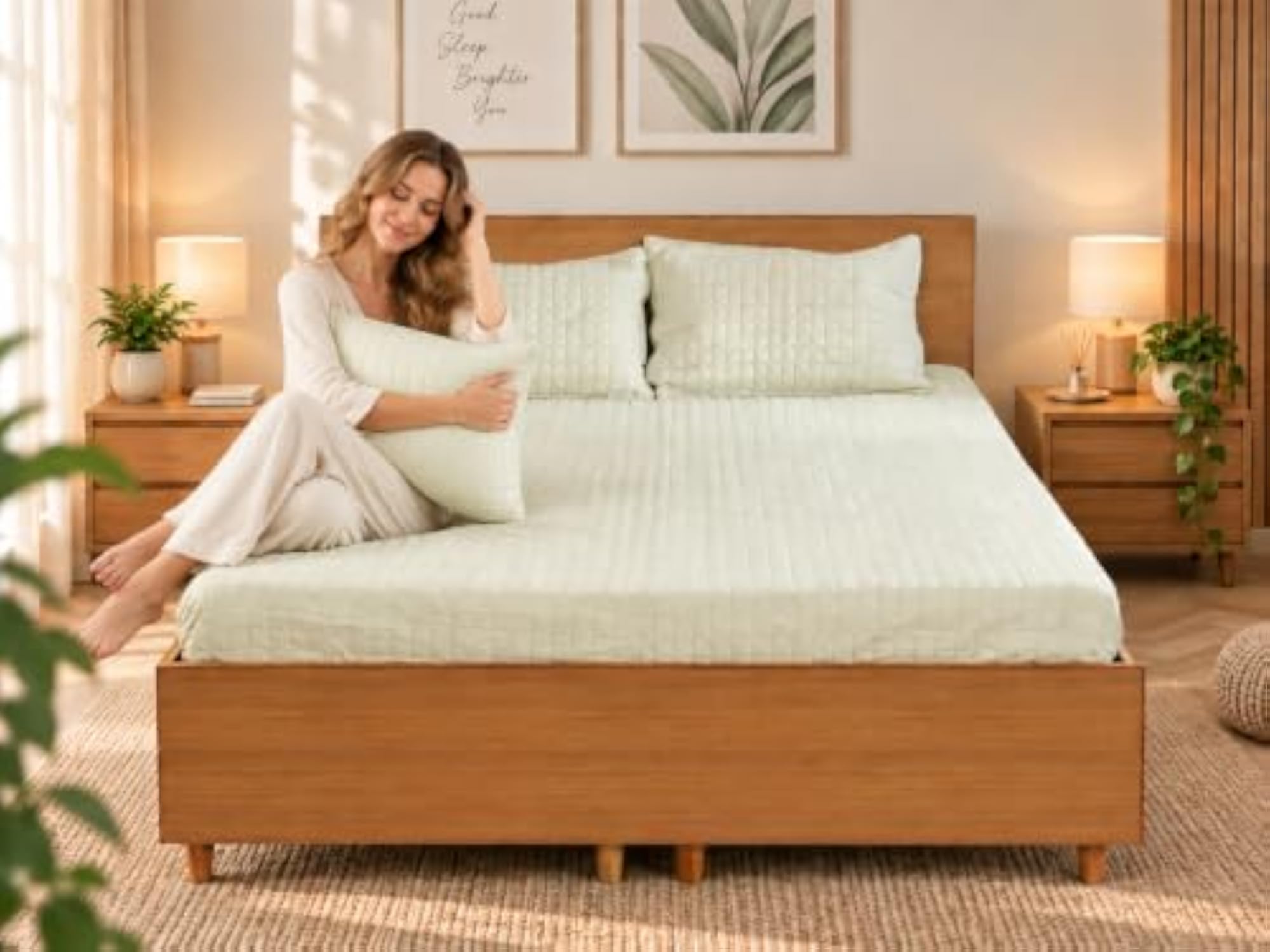 Premium King Size Bed Cover with 2 Matching Pillow Covers