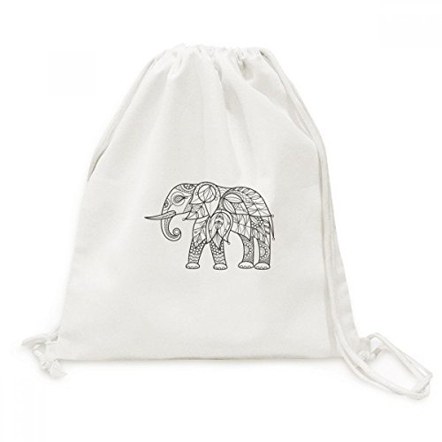 Sac à dos éléphant ami en toile premium aux finitions soignées pour voyage