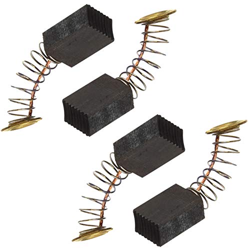 SPARES2GO Carbon Brushes Set for Makita JN1601 Nibbler 6mm x 9mm x 12mm (Pack of 4)