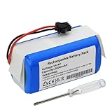 2600mAh Robot Aspirateur Batterie pour Ionvac SmartClean 2000 Coredy R750 Tesvor S6 X500 X586 V300 Simum 7 8 OKP K5 Life K2 K4 K7 K3P Amary A800 A900 Robot Vacuum Cleaner PN: SUN-INTE-172 14.4V