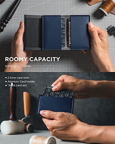 Image of VULKIT Minimalist Card Holder Wallet Pop Up Cards RFID Protection Holds Up to 10 Cards