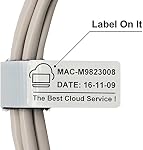 Mr-Label Unique Writable Cable Ties - Reusable Fastening Cable Straps - Identify Quickly Cable Labels - for Cord Management (20 Pcs Fastener)
