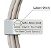 Mr-Label Unique Writable Cable Ties - Reusable Fastening Cable Straps - Identify Quickly Cable Labels - for Cord Management (20 Pcs Fastener)