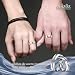 Imagen de ANAZOZ Anillo 1 PC Anillos Compromiso Parejas Anillo de Acero Inoxidable Anillo Mujer Anillo Oro Plata Anillo Circonita Blanca Anillo Talla 17