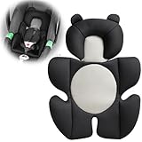 Ihaapsi Baby Support Cushion - Breathable 3D Mesh Infant Insert for Strollers, Car Seats, High Chairs, and More - Perfect for Newborns (Black)