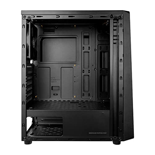 Gabinete Gamer Mancer Crusader, Mid-Tower, Lateral de Vidro, Com 1 Fan, Preto, MCR-CSD-BK01