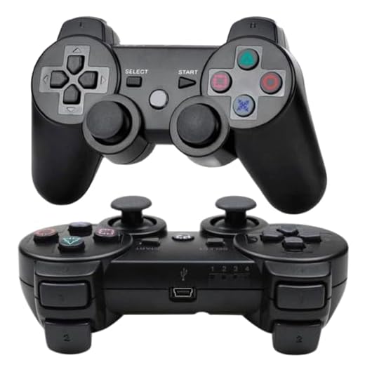Kit 2 Controles Sem Fio Wireless Dualshock para Playstation 3