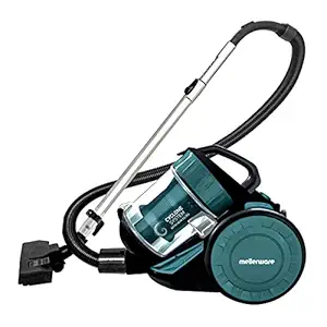 Inalsa MELLERWARE Vacuum Cleaner 1400 Watt Bagless Cylinder Vacuum Cleaner MWVC 02 with Powerful Suction & High Energy Efficiency 1.5L Dust Box Capacity (Aqua Green/Black) (Bagless Cyclonic MWVC 02)