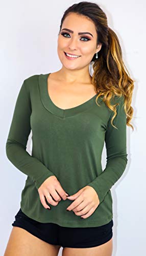 KIT 5 BLUSAS PODRINHAS MANGA LONGA (PRETA, VERDE MILITAR,BRANCA, ROSA, VERMELHA)