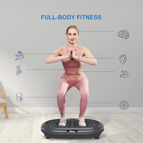 EILISON FitMaxx 3D XL Vibration Plate Exercise Machine - Whole Body Workout Vibration Platform w/Loop Bands - Lymphatic Drainage Machine for Weight Loss, Shaping, Wellness, Recovery - Image 3