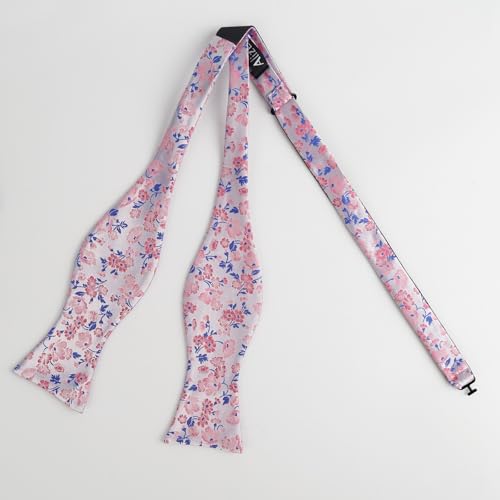 Image of Alizeal Mens 2pcs Floral Bow Tie Set