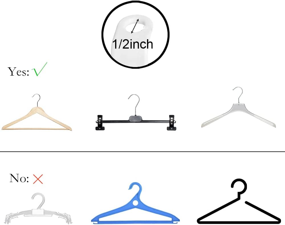 Hanger Connector Hooks – 100-Pack Clothes Hanger Connector Hooks – Space-Saving Hanger for Closet Organizer – Cascading Space Saver Hangers for Small Space Organization and Closet