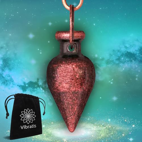 Pendule Divinatoire de Radiesthésie Goutte Bronze | Pendule de Radiesthésie Universel (Géobiologie, Soin, Reiki, Divination, Radionique...)