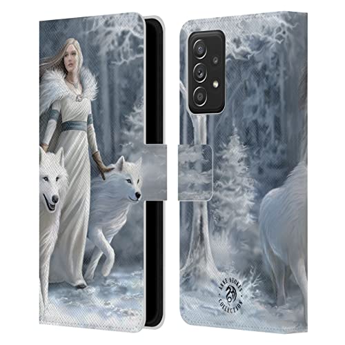 Coque portefeuille Samsung Galaxy A53 5G étui cuir Anne Stokes Loups