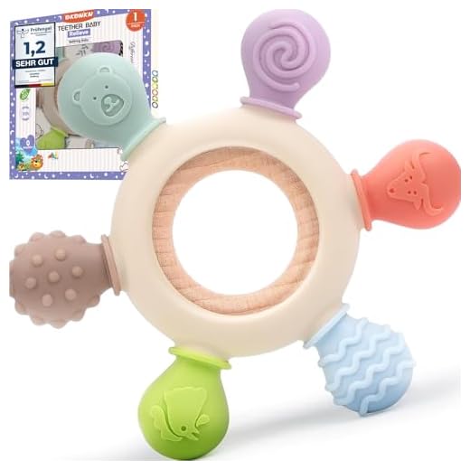 Okonkn Mordedor Bebe Refrigerante-Juguetes Bebes 3-6-12 Meses Para Bebe Recien Nacido Bebe Reborn Regalos Bebe