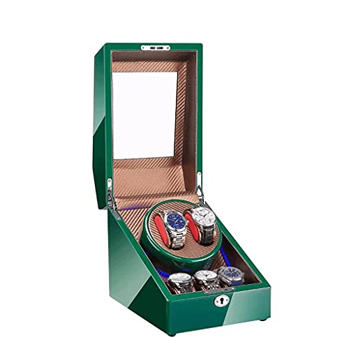 Rotador de relojes exclusivo con soporte de 3 tamaños y luz LED de vitrina